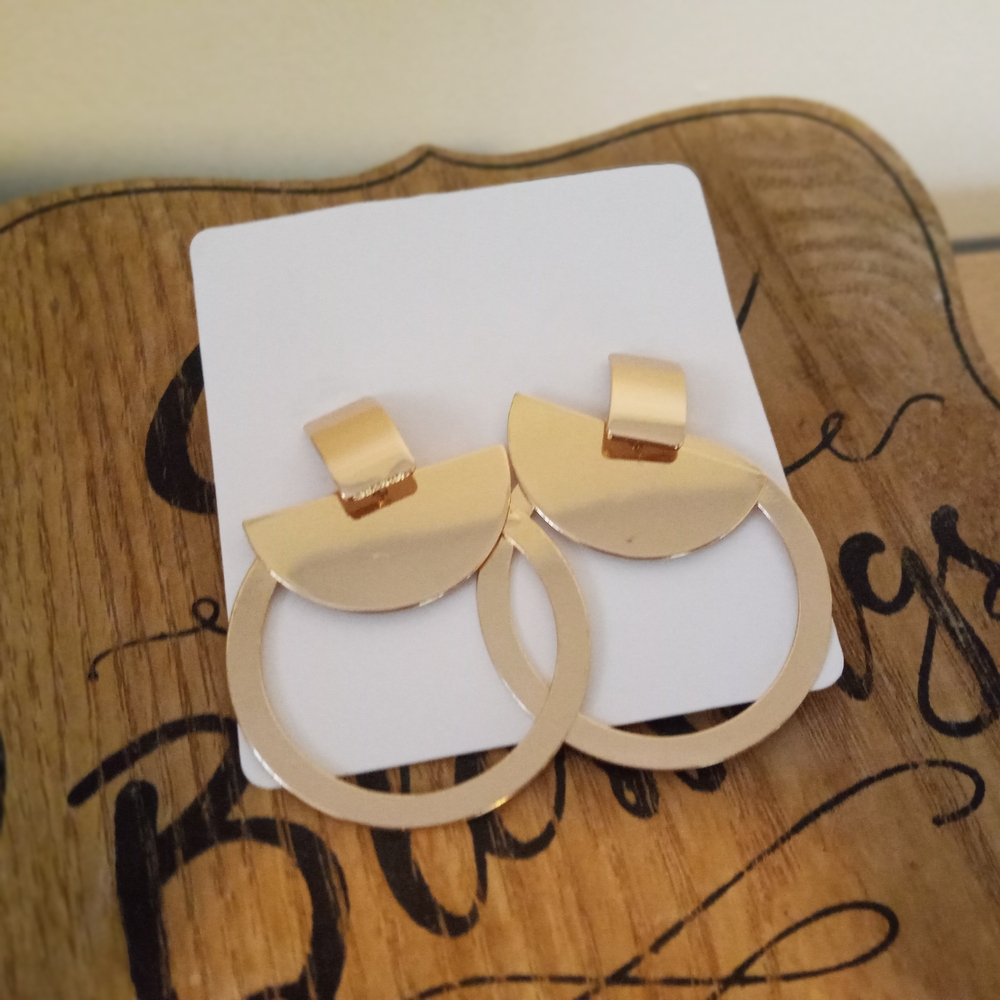 Geometric Drop Hoop Earrings ~ NWT - Free Shipping! ☆